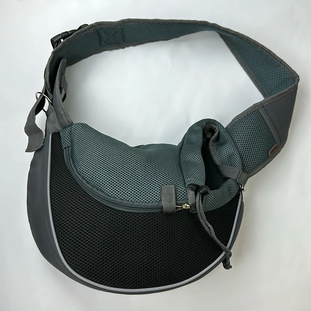 Pet Sling Carrier Breathable Mesh Travel Safe Sling bag carrier for Dogs & Cat.